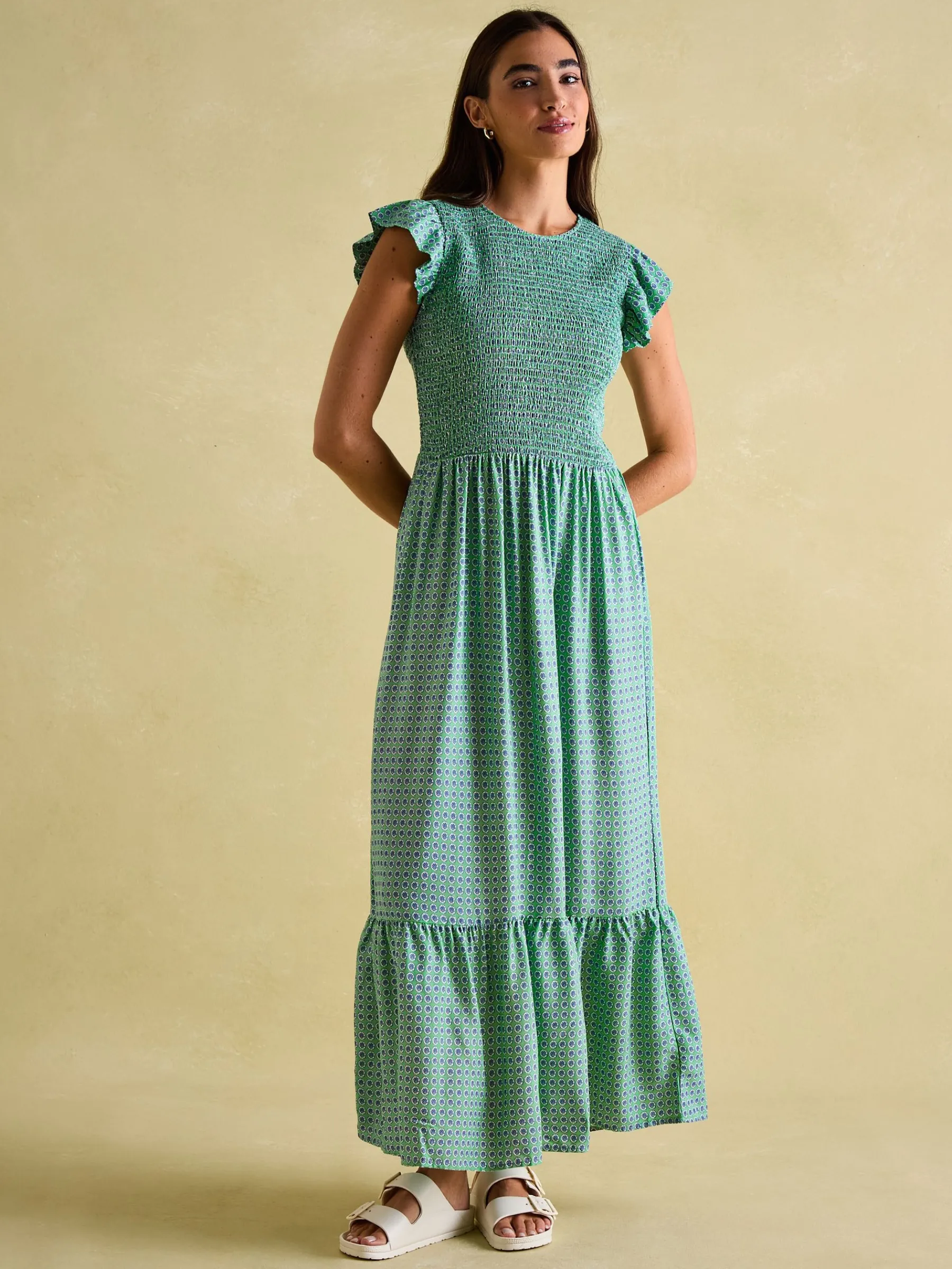 Clover Shirred Dress<Joules Discount