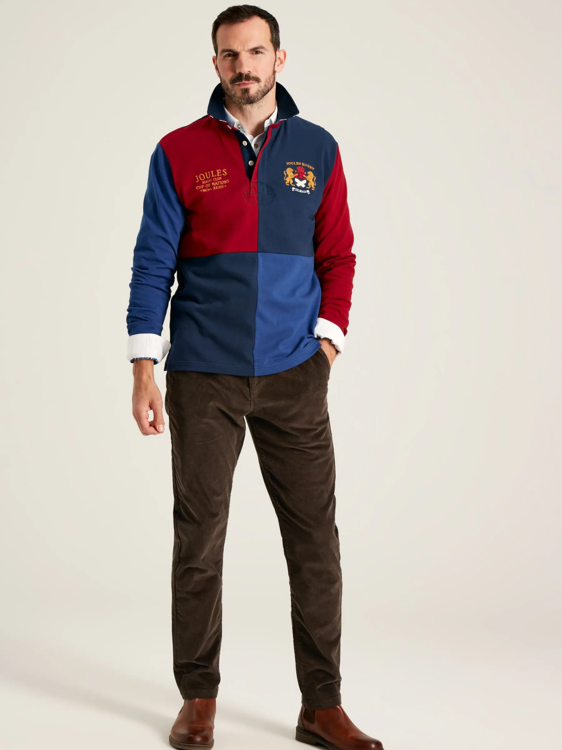 Cord Straight Leg Corduroy Trousers<Joules Discount