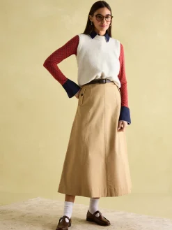 Cordelia Red Geo Long Sleeve Top<Joules Best