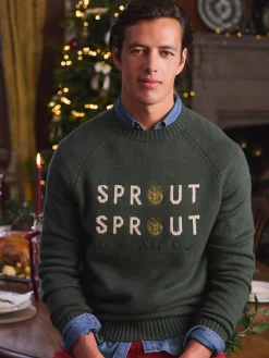 Cracking Sprout Crew Neck Jumper<Joules