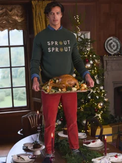 Cracking Sprout Crew Neck Jumper<Joules