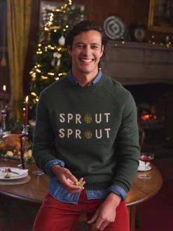 Cracking Sprout Crew Neck Jumper<Joules