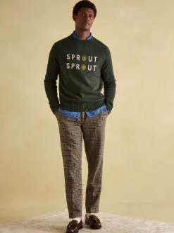Cracking Sprout Crew Neck Jumper<Joules