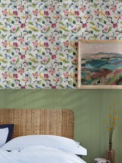 Cambridge Painted Floral 10M Wallpaper<Joules New