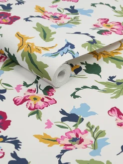 Cambridge Painted Floral 10M Wallpaper<Joules New