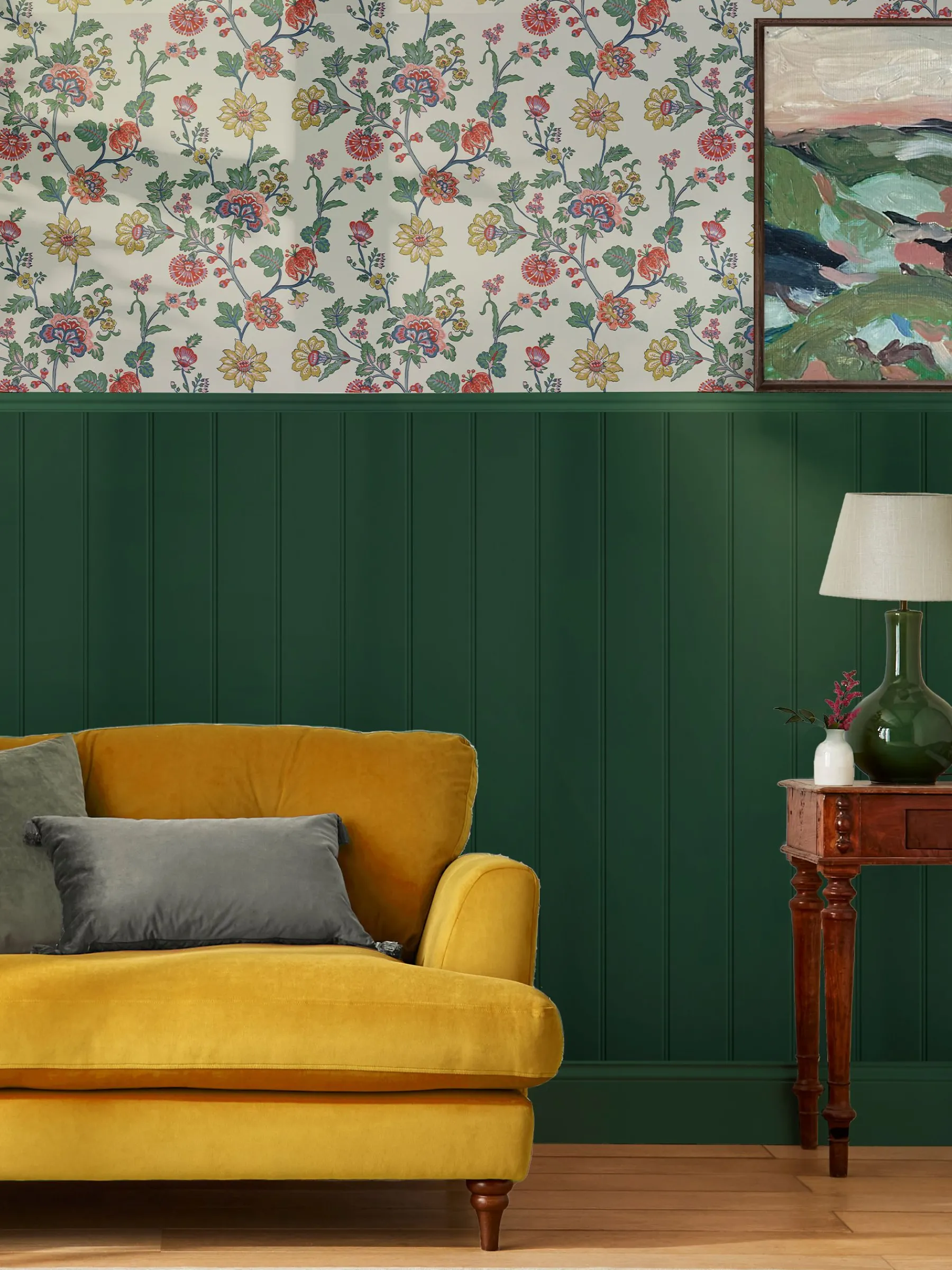 Vine Cottage Floral 10M Wallpaper<Joules Discount