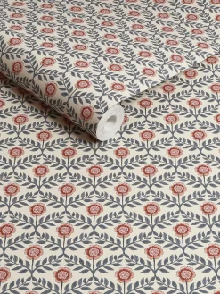 Stately Floral Print 10M Wallpaper<Joules New