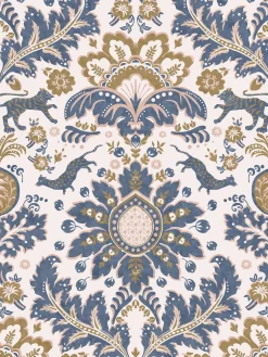 Animal Damask Print 10M Wallpaper<Joules New