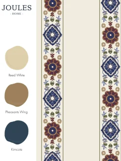 Grove Border Cream/Multi 10M Wallpaper<Joules Outlet