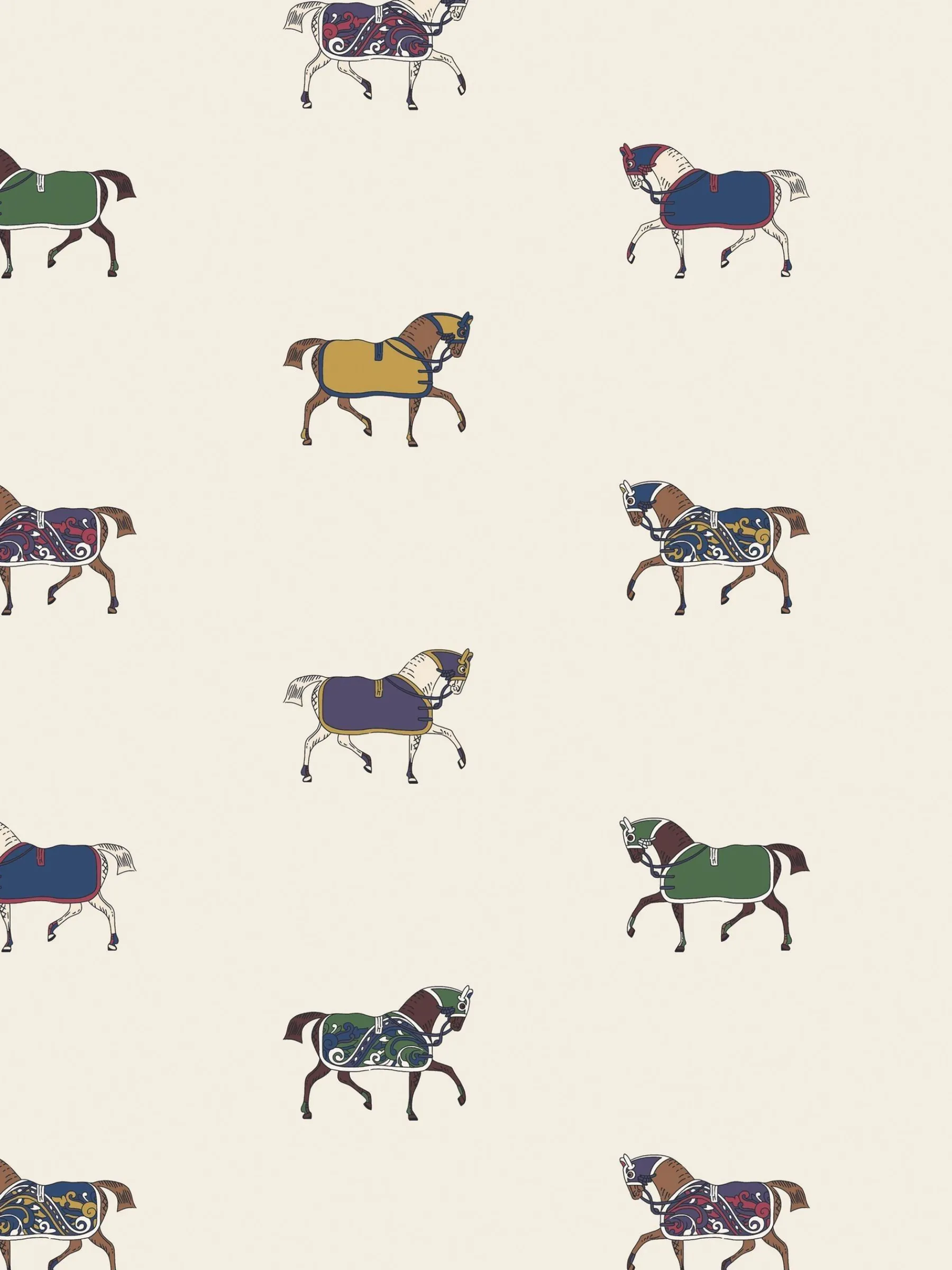 Regal Horse Print 10M Wallpaper<Joules Best