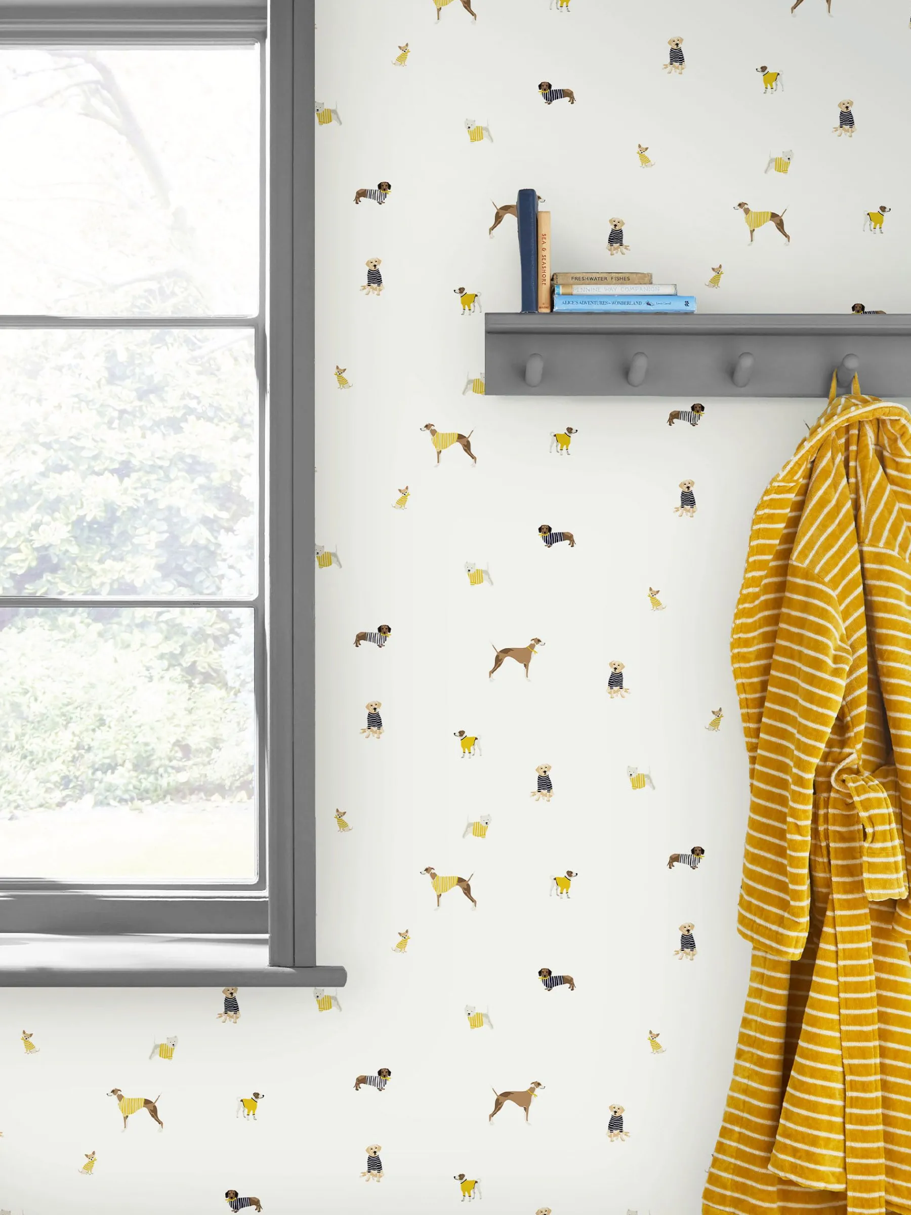 Harbour Dogs 10M Wallpaper<Joules New