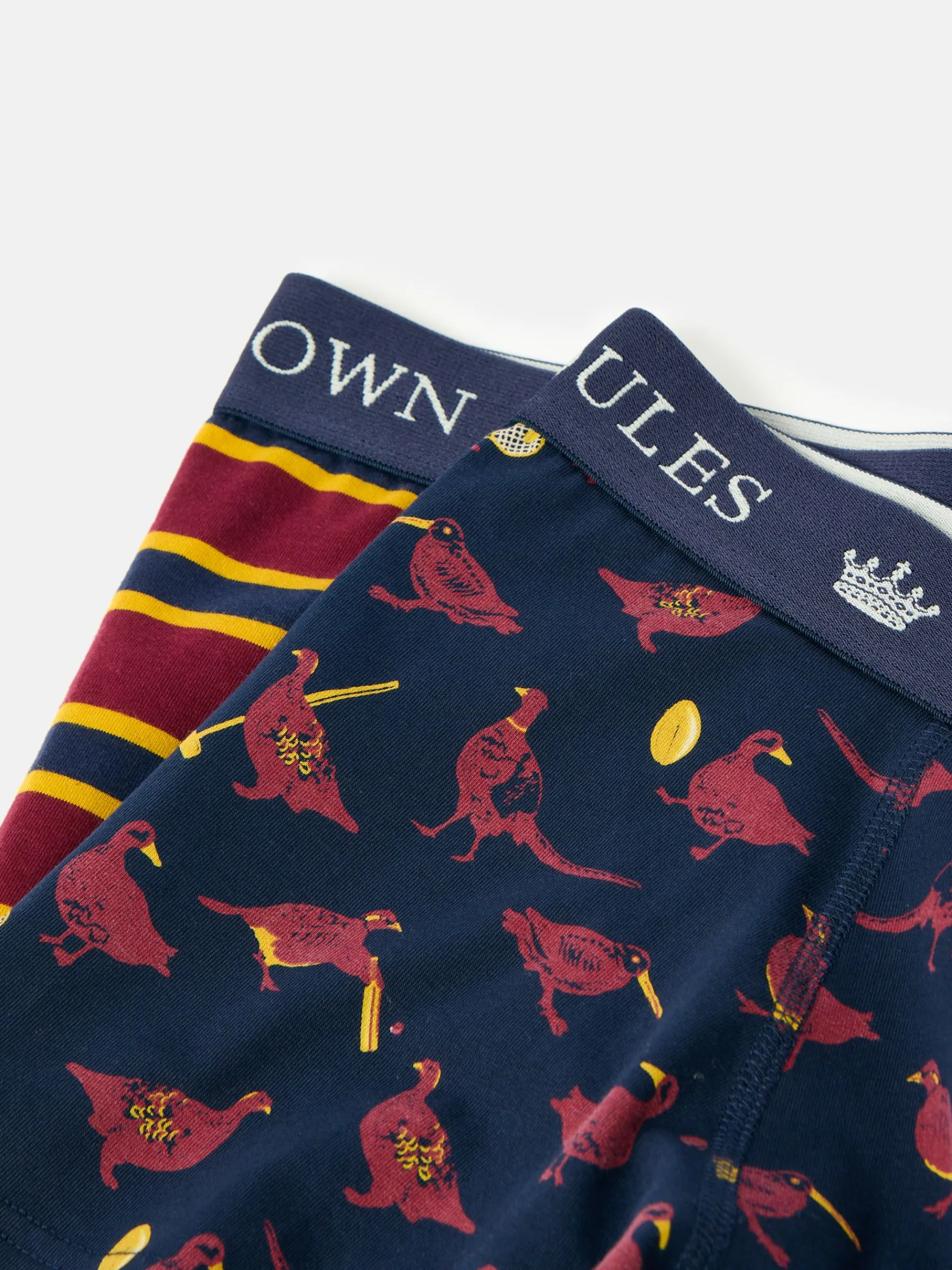 Crown Pack of Two Cotton Boxers<Joules Clearance