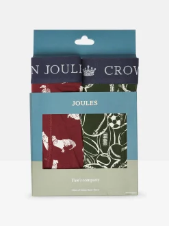 Crown Pack of Two Cotton Boxers<Joules Clearance