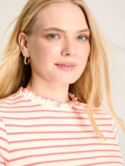 Daisy Short Sleeve Frilled Neck Top<Joules Discount