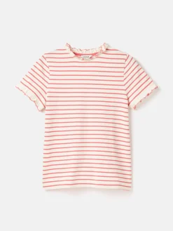 Daisy Short Sleeve Frilled Neck Top<Joules Discount
