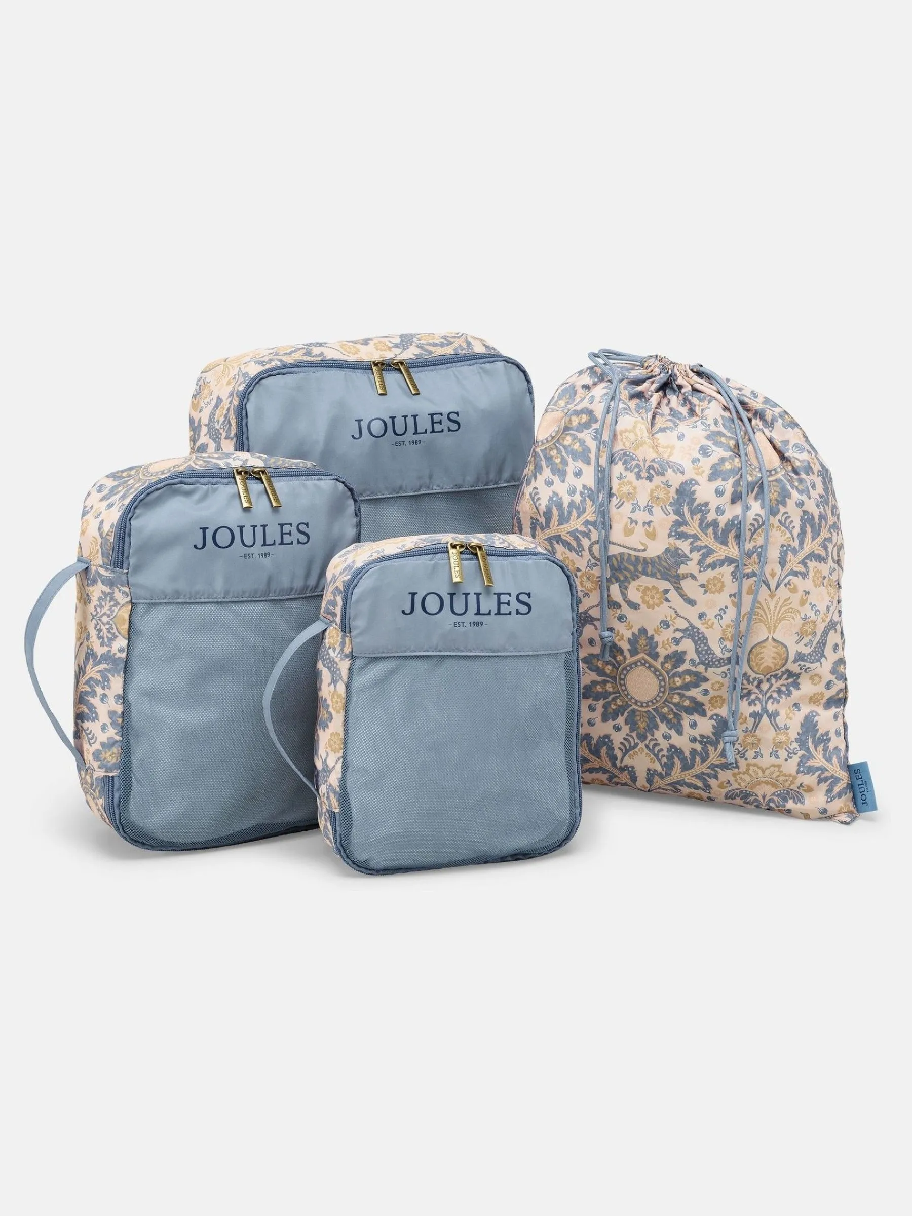 Damask Print Set of Four Packing Cubes<Joules Sale