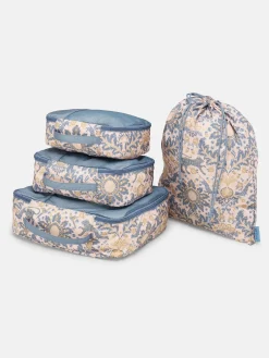 Damask Print Set of Four Packing Cubes<Joules Sale