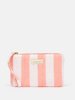 Daphne Pink & Orange Striped Wrist Purse<Joules Hot