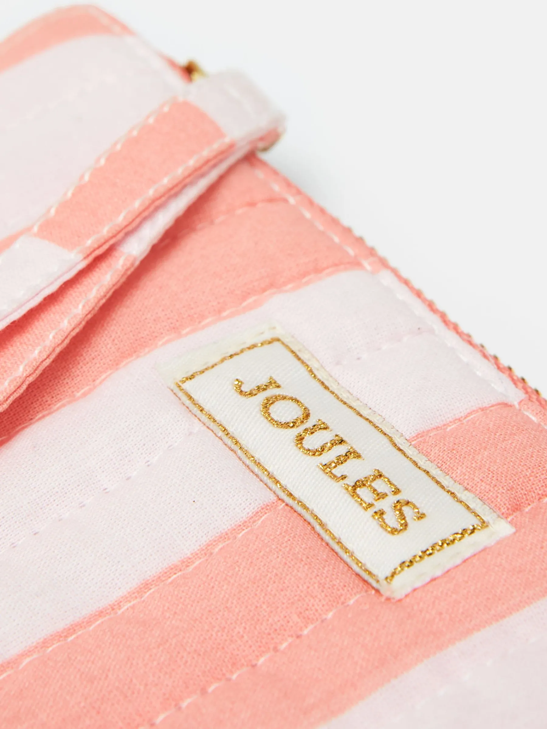 Daphne Pink & Orange Striped Wrist Purse<Joules Hot