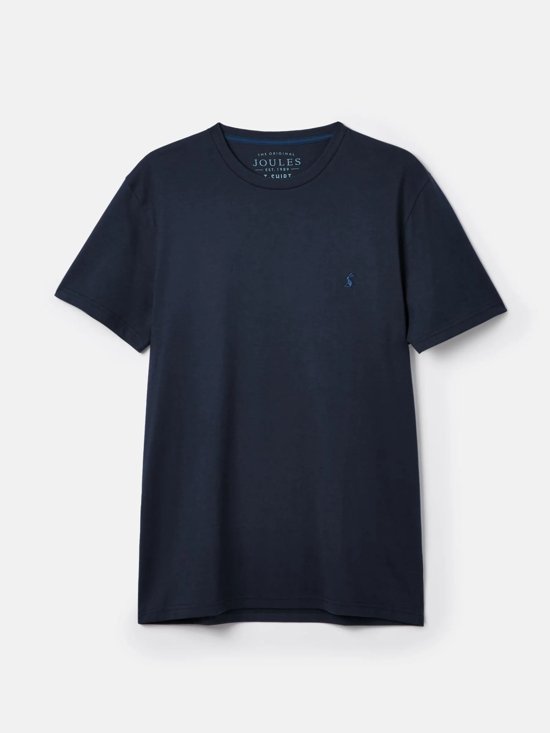 Denton Navy Blue Lightweight Jersey 100% Cotton Crew Neck T-Shirt<Joules Clearance