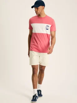 Denton Colourblock Jersey Crew Neck T-Shirt<Joules