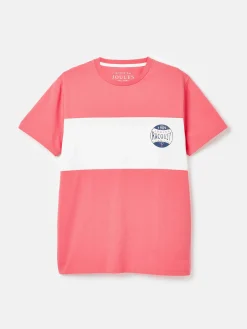 Denton Colourblock Jersey Crew Neck T-Shirt<Joules