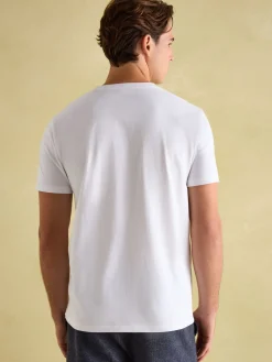 Denton Lightweight Jersey 100% Cotton Crew Neck T-Shirt<Joules