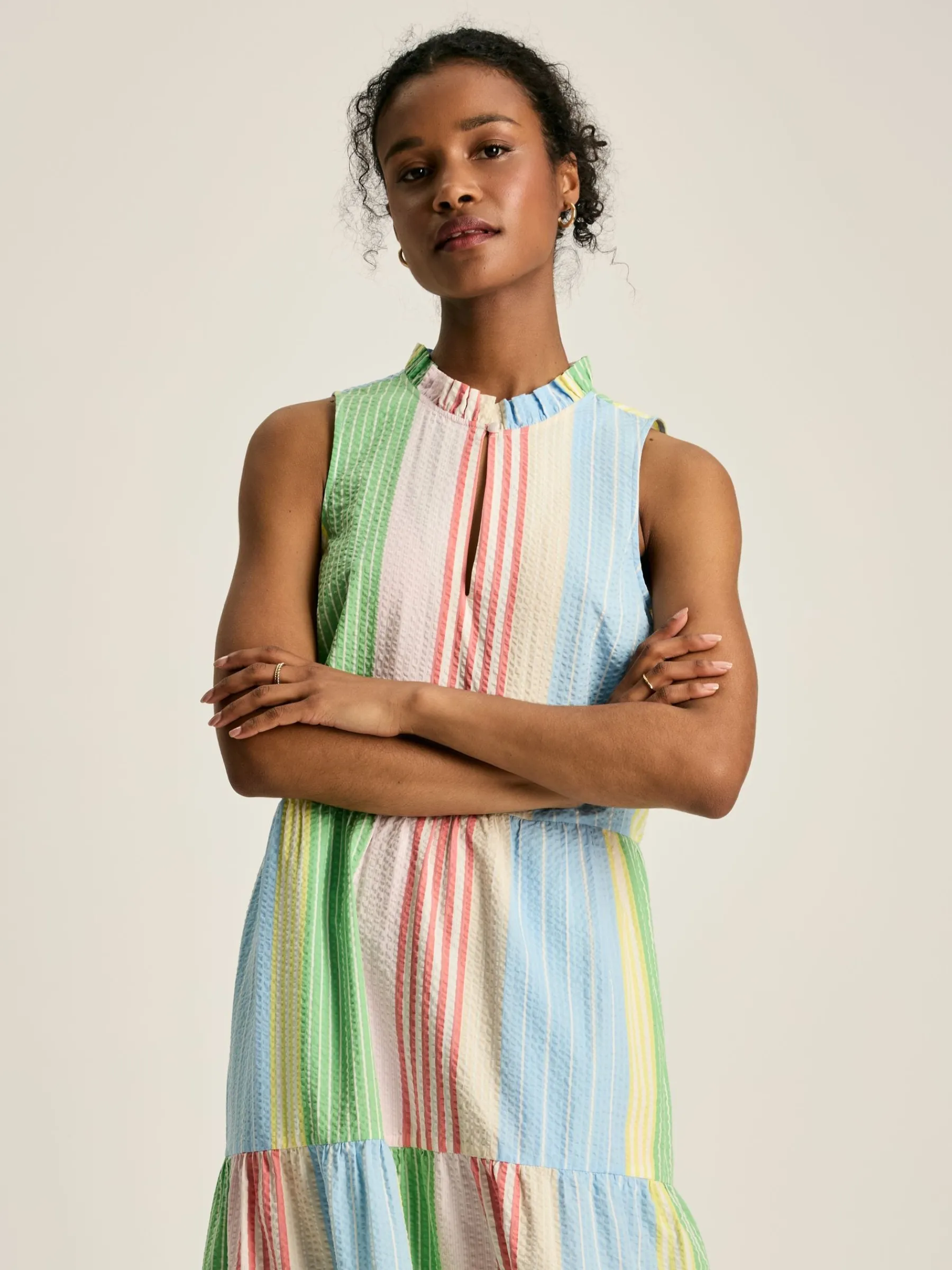 Dolcie Seersucker Maxi Sundress<Joules Sale