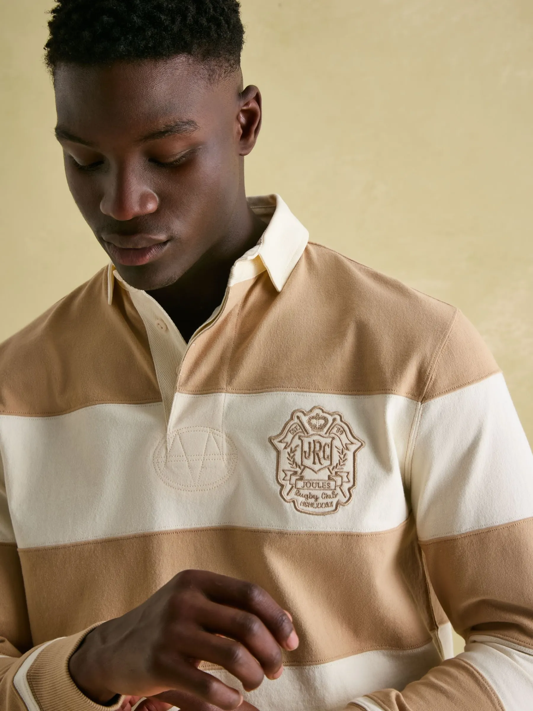 Edgeford Embellished Cut And Sew Rugby Shirt<Joules Discount