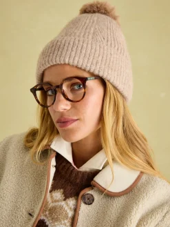 Effie Knitted Bobble Hat<Joules New
