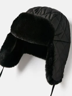 Eira Faux Fur Lined Quilted Trapper Hat<Joules Clearance