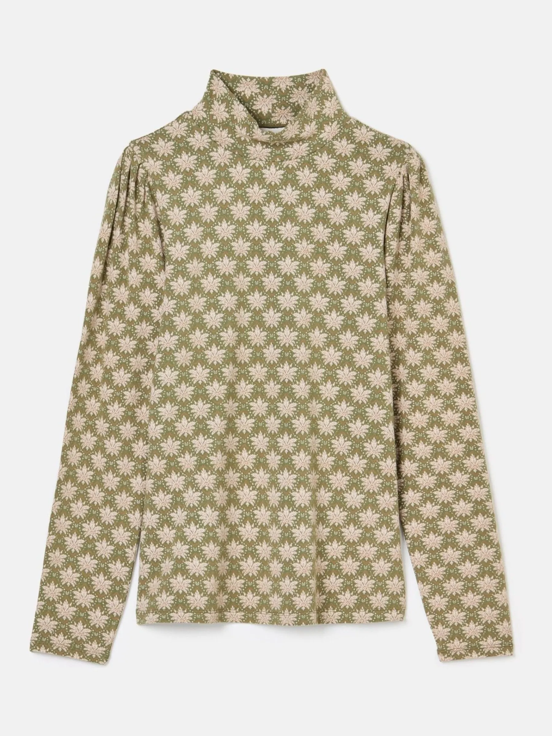 Elizabeth Green Floral High Neck Jersey Top<Joules Best