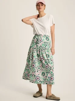 Elle Pink & Green Co-Ord Midi Skirt<Joules Clearance