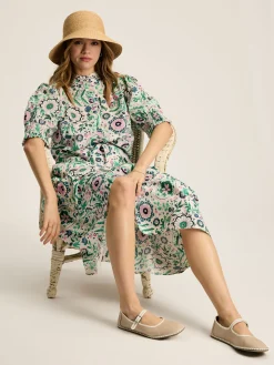 Elle Pink & Green Co-Ord Midi Skirt<Joules Clearance