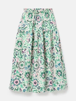 Elle Pink & Green Co-Ord Midi Skirt<Joules Clearance