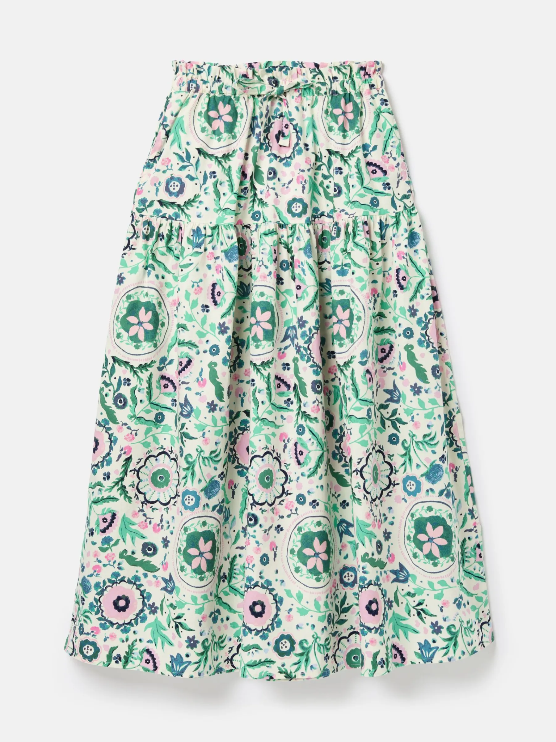 Elle Pink & Green Co-Ord Midi Skirt<Joules Clearance