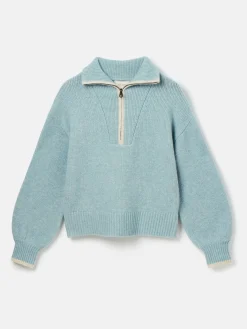 Elmore Knitted Quarter Zip Jumper<Joules Hot