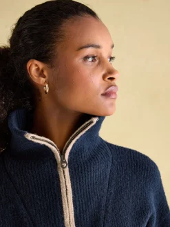 Elmore Knitted Quarter Zip Jumper<Joules Sale