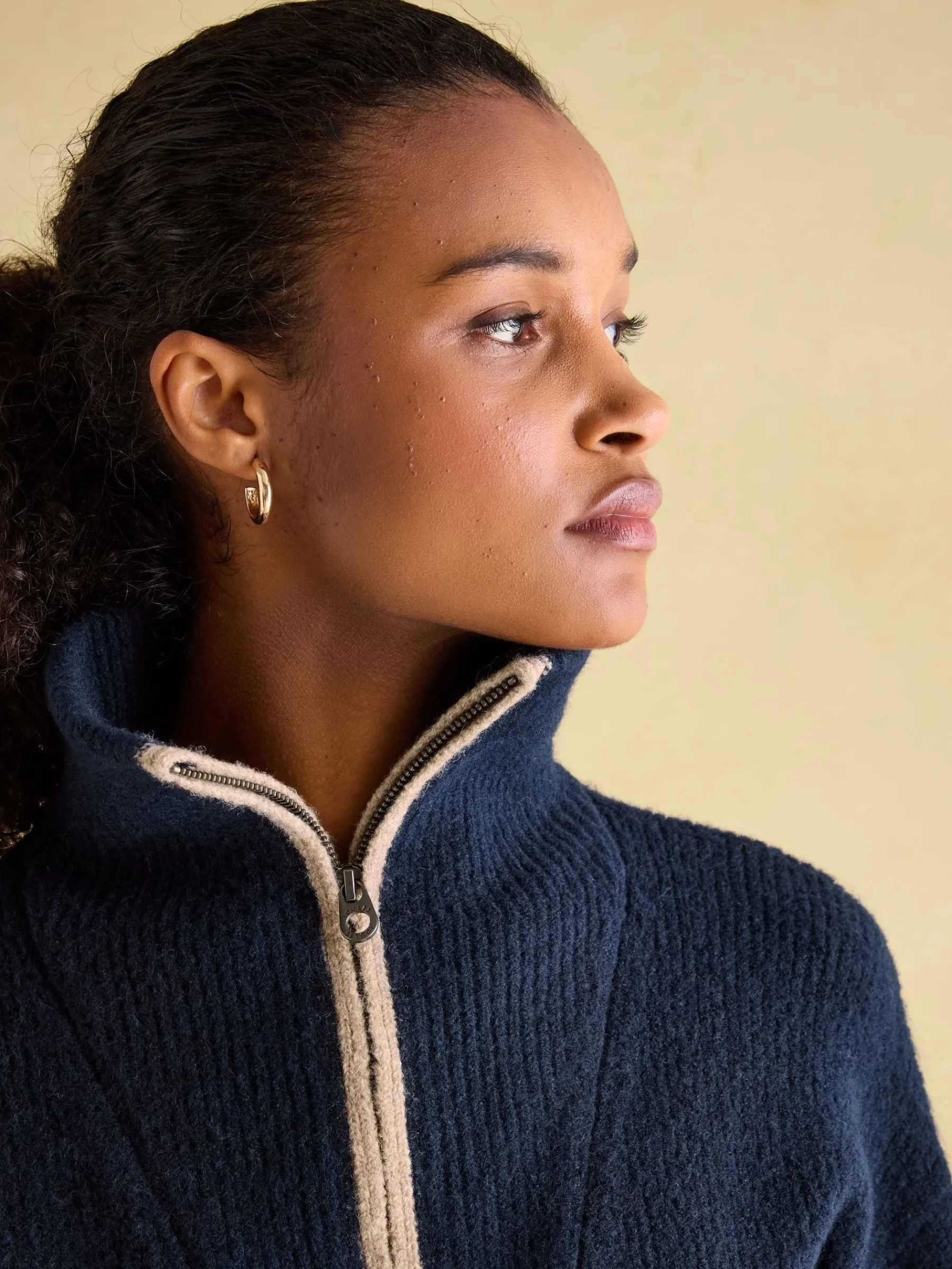 Elmore Knitted Quarter Zip Jumper<Joules Sale