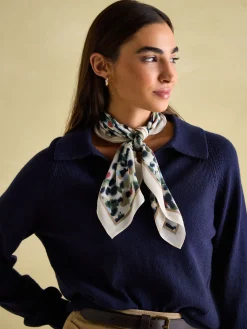 Elsie Multi Animal Printed Lightweight Square Scarf<Joules Discount
