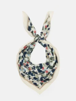 Elsie Multi Animal Printed Lightweight Square Scarf<Joules Discount