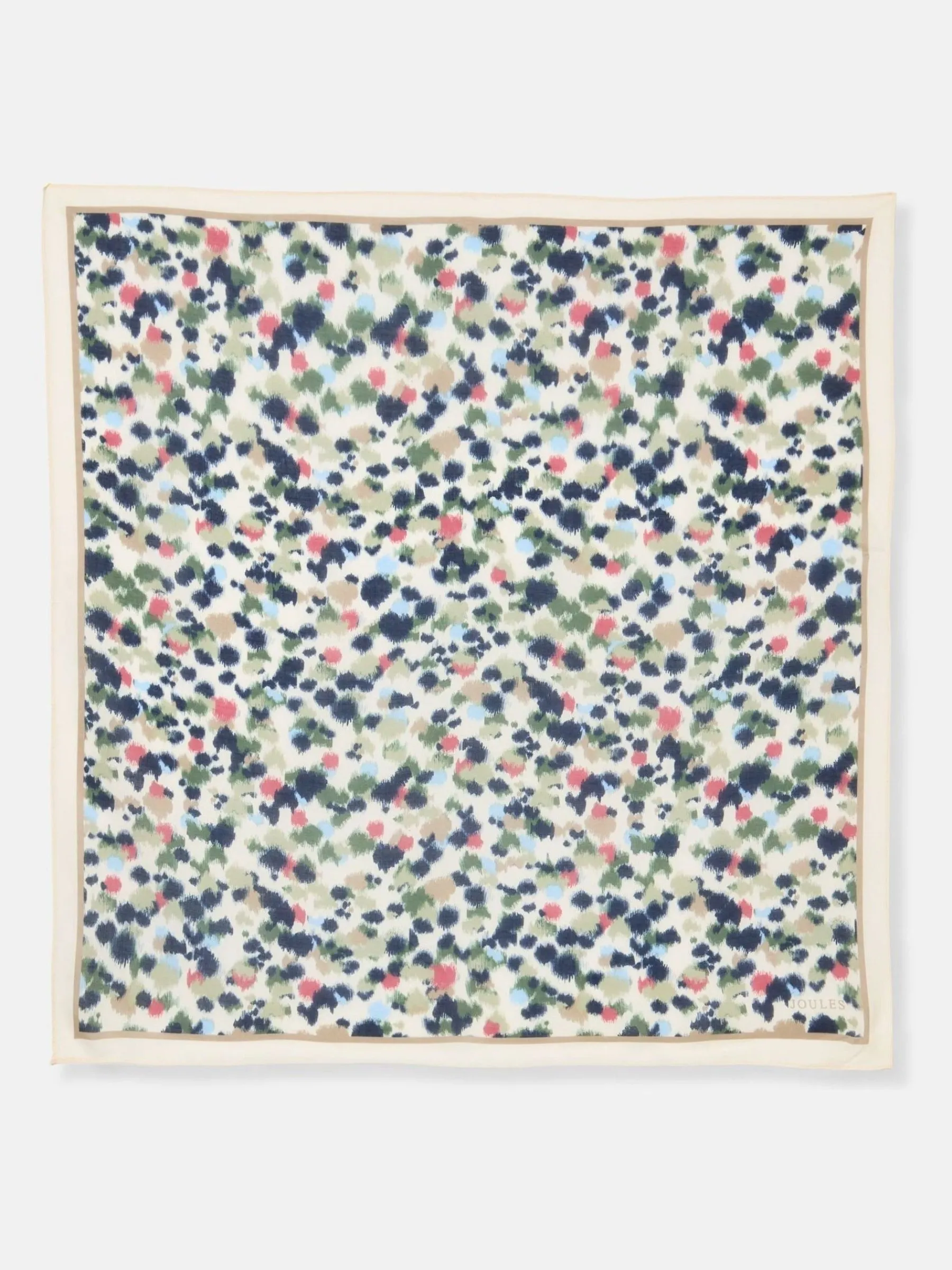 Elsie Multi Animal Printed Lightweight Square Scarf<Joules Discount