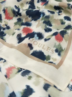 Elsie Multi Animal Printed Lightweight Square Scarf<Joules Discount