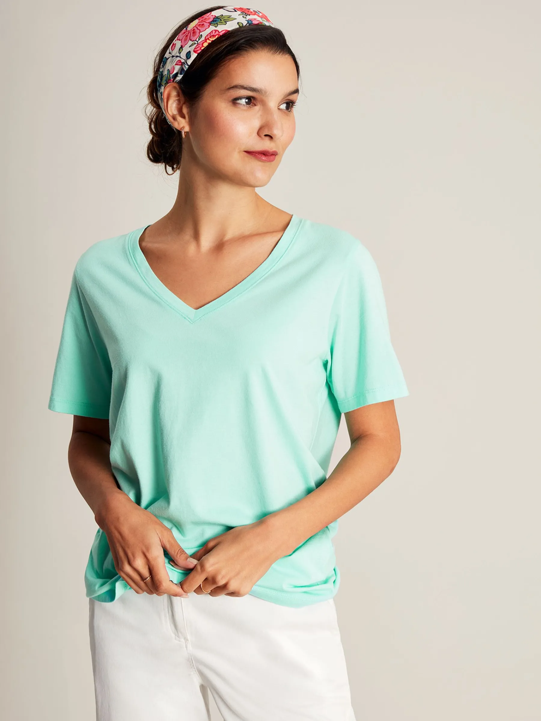 Emily V Neck T-shirt<Joules Hot