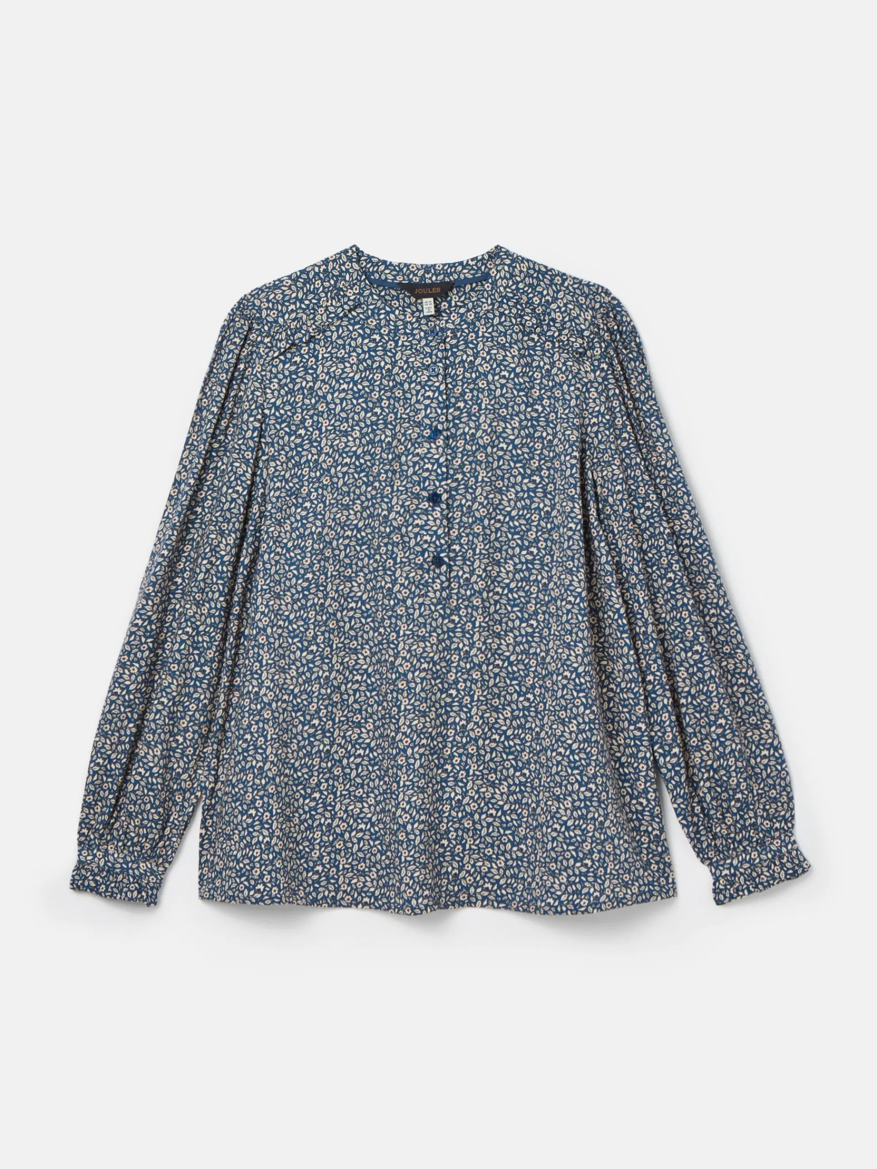 Emsley Blue Floral Long Sleeve Blouse<Joules Discount