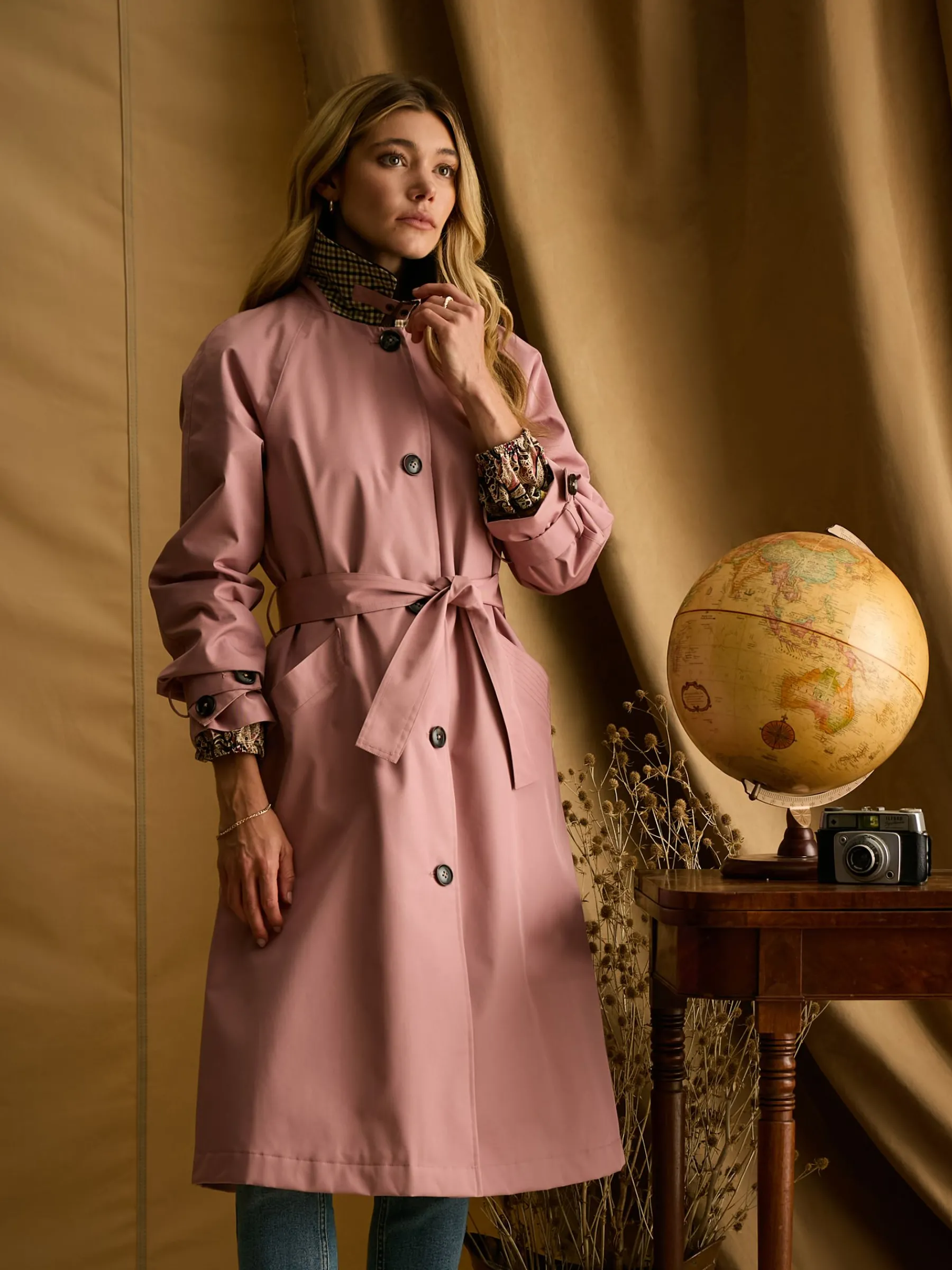 Epwell Waterproof Belted Trench Coat<Joules Online