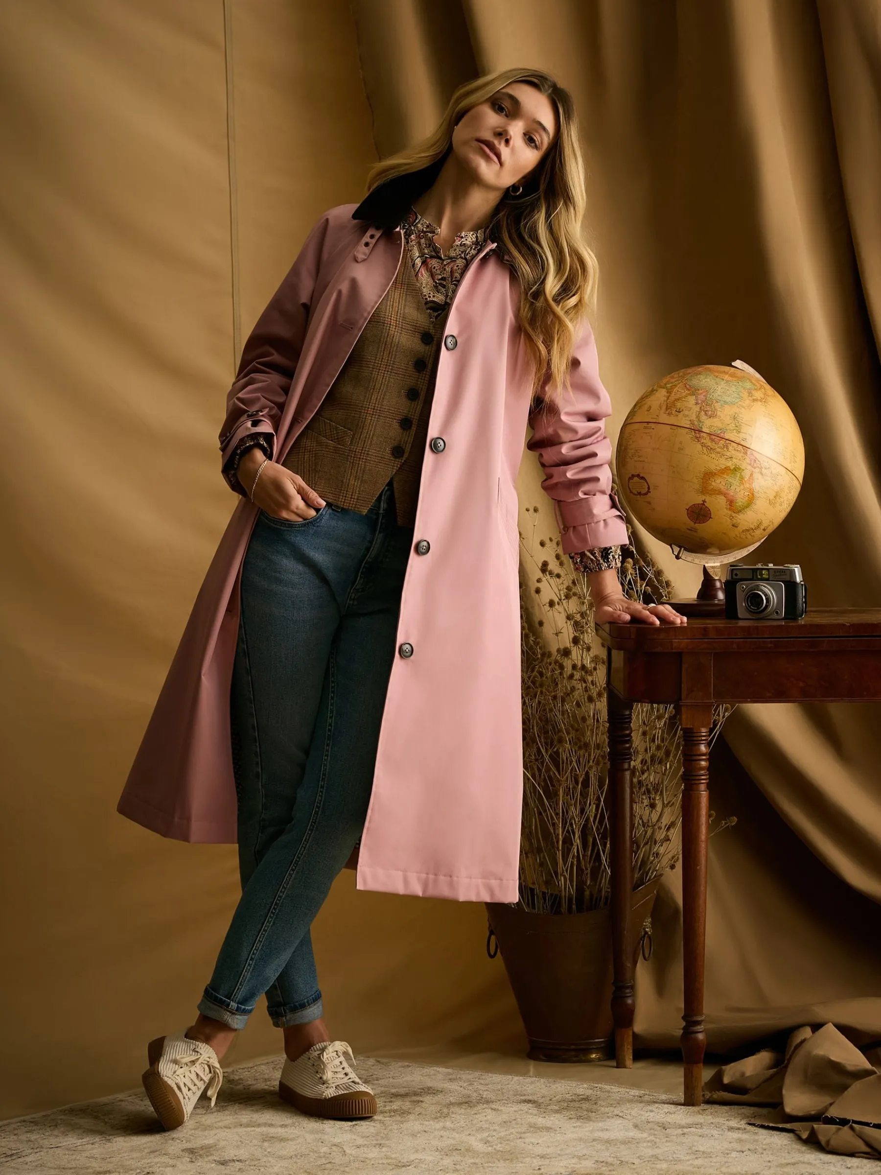Epwell Waterproof Belted Trench Coat<Joules Online