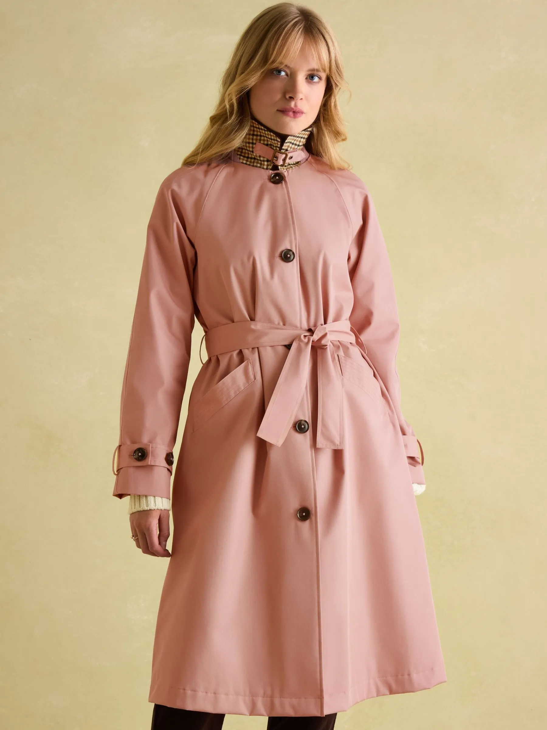 Epwell Waterproof Belted Trench Coat<Joules Online