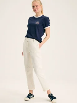 Erin Navy blue Short Sleeve T-Shirt<Joules Discount