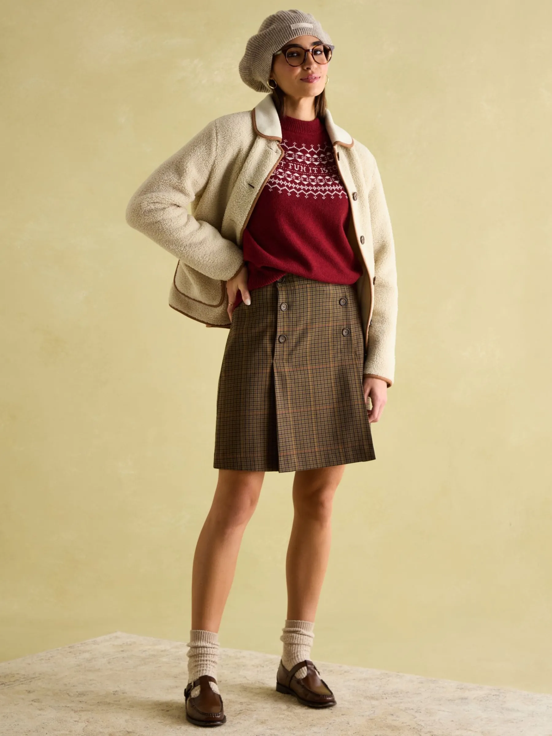 Eve Festive Fair Isle Jumper<Joules Hot